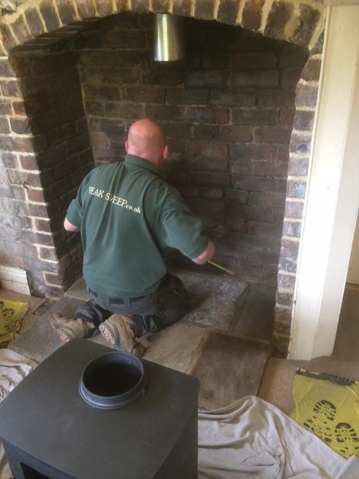 Preparing a fireplace to take a Clearview pioneer stove one of the most popular models tat we fit 
